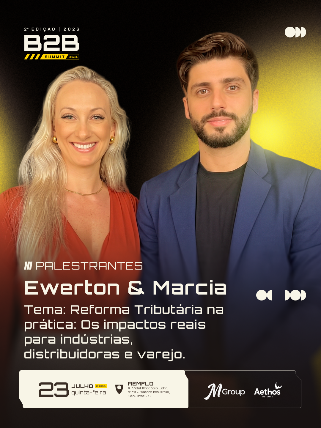 Marcia Sebold e Ewerton Luiz